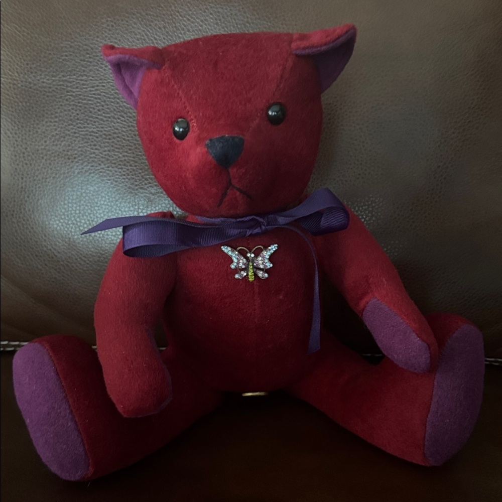 Jay Strongwater Cashmere Teddy Bear Saks Fifth Avenue RARE - USD $295